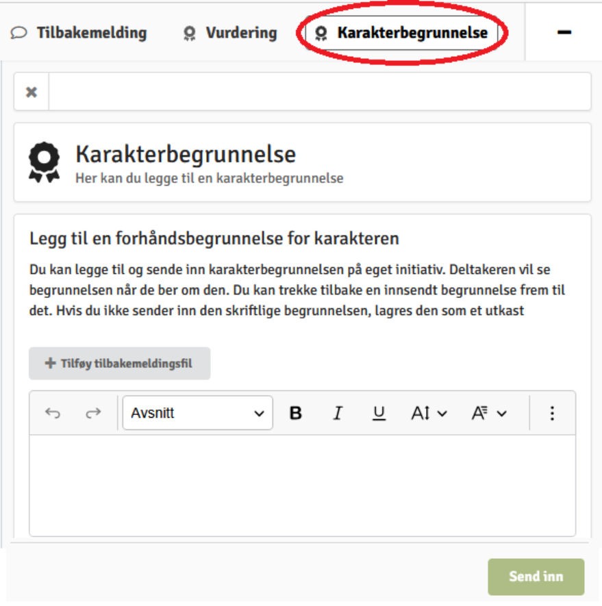 Skjermbilde fra WISEflow