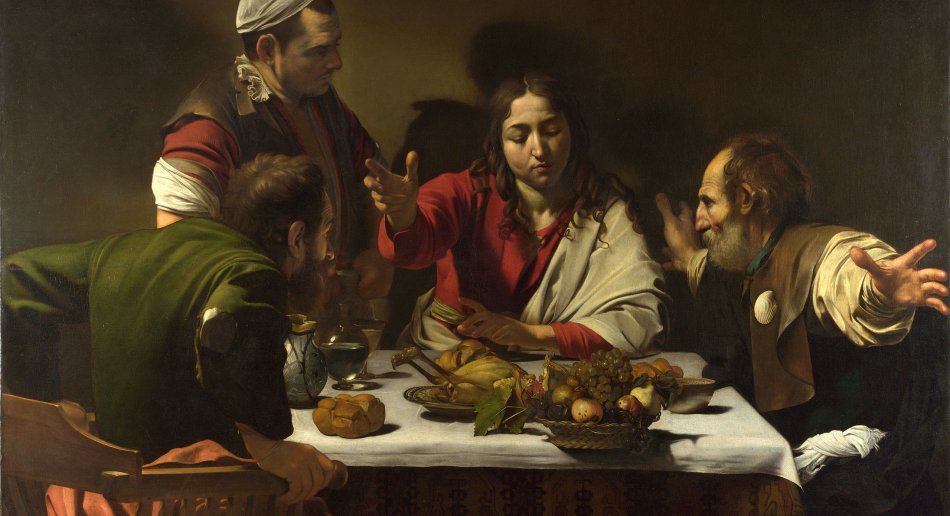 Caravaggio,Supper_at_Emmaus_National_Gallery,_London