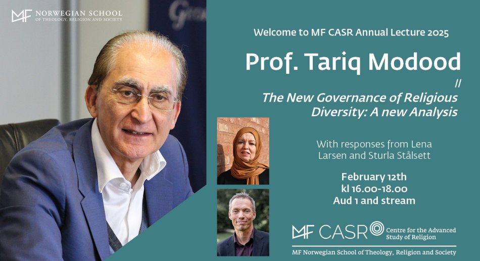 MF CASR Annual Lecture with Tariq Modood