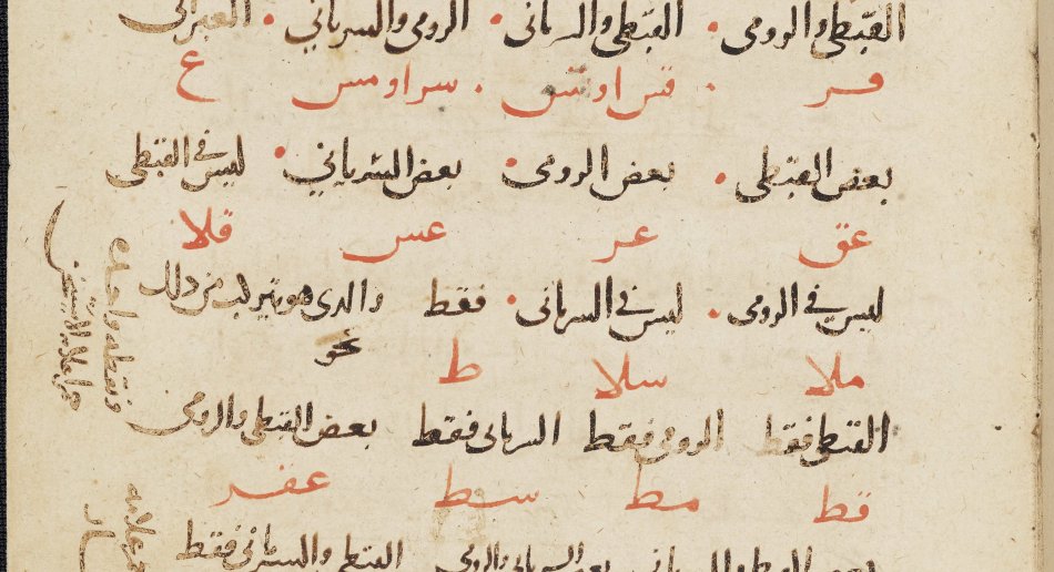 arabisk manuskript