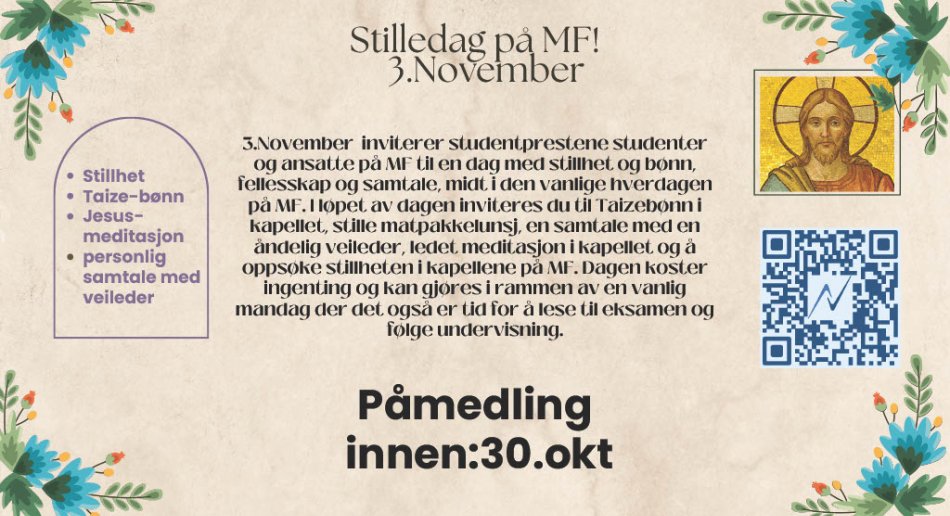 Invitasjon til stilledag 3.november