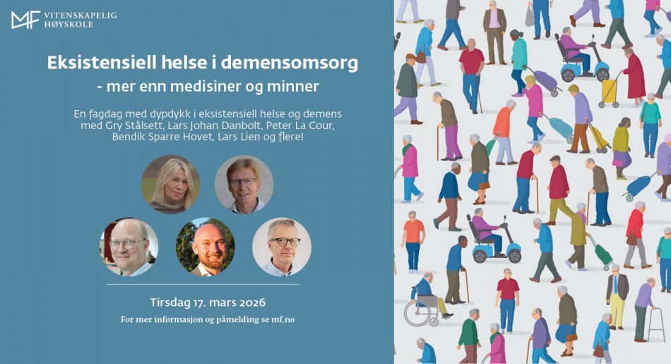 Fagdag: eksistensiell helse i demensomsorg
