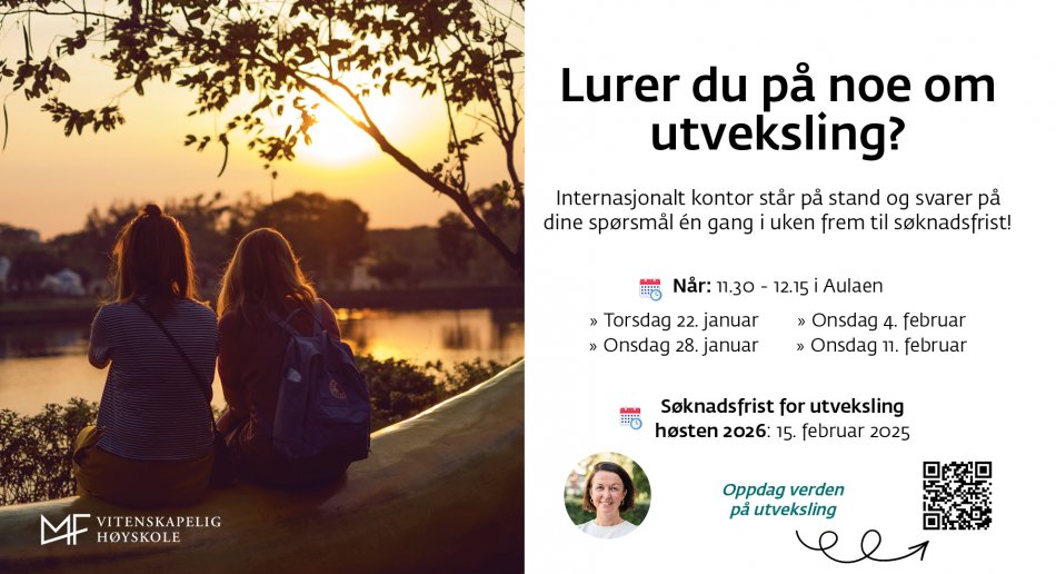 Infoplakat om utveksling