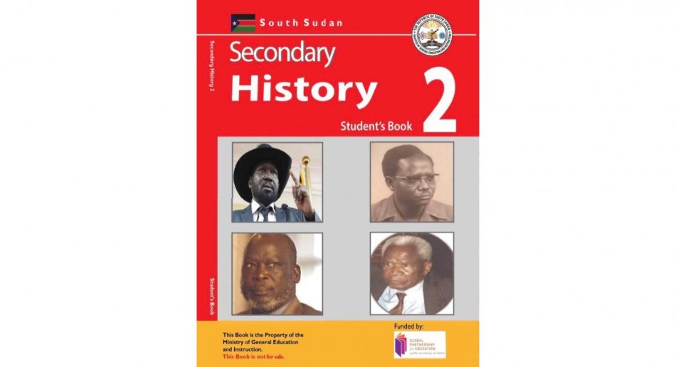Fremside av historiebok fra Sør-Sudan
