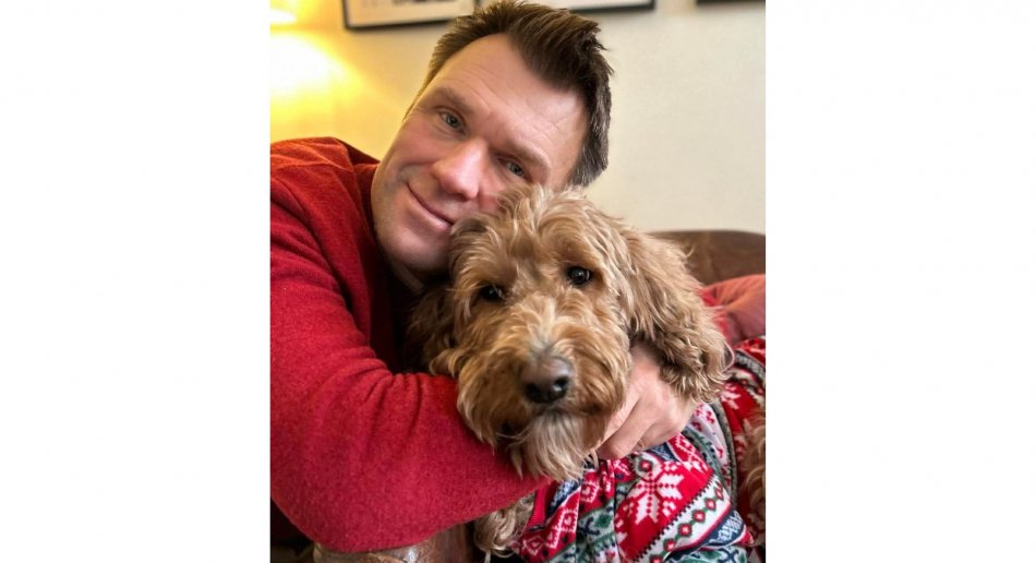 Torkel Brekke og hunden Chips