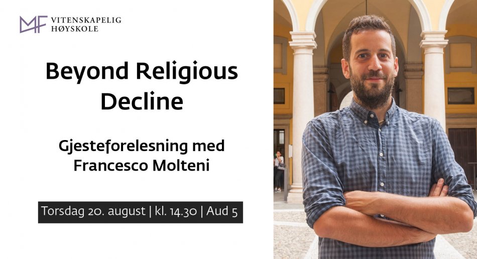 Gjesteforelesning med Francesco Molteni 20. august 2026