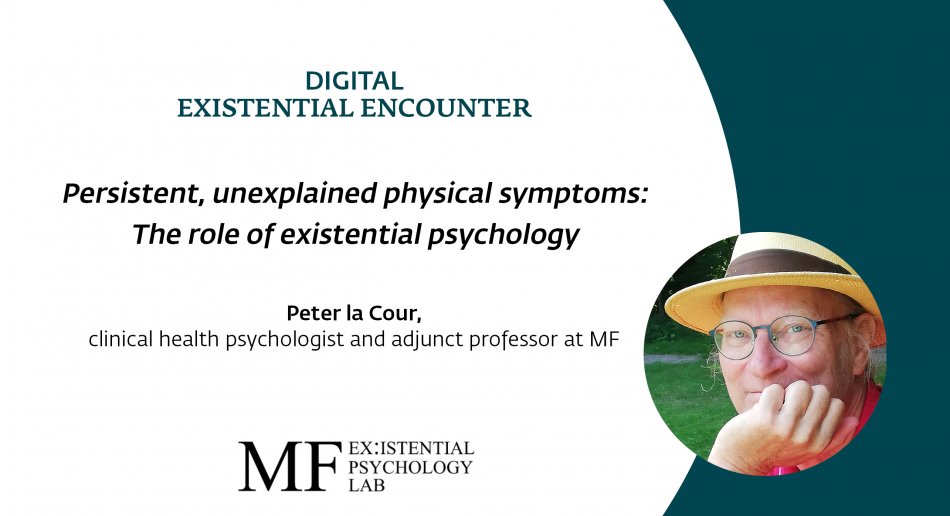 Poster with picture of Peter la Cour and the title of the webinar