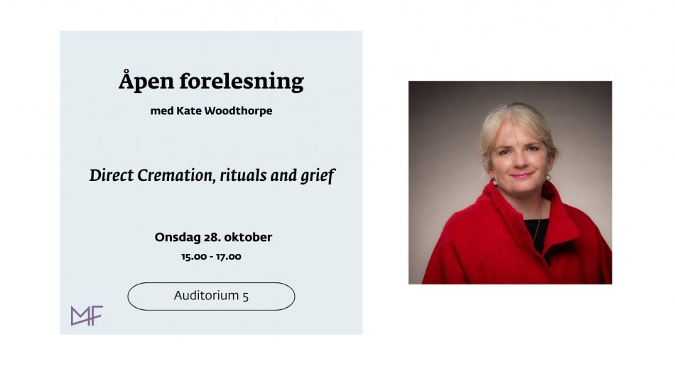 Åpen forelesning med Kate Woodthorpe