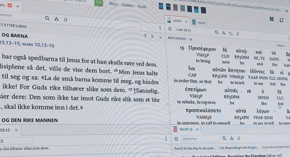 Skjermbilde av Logos Bible Software