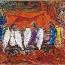 Maleriet Abraham and three angels